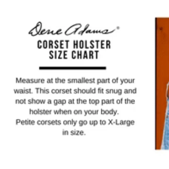 Dene Adams Concealed Carry Corset- Black BRAND NEW - Picture 7 of 10